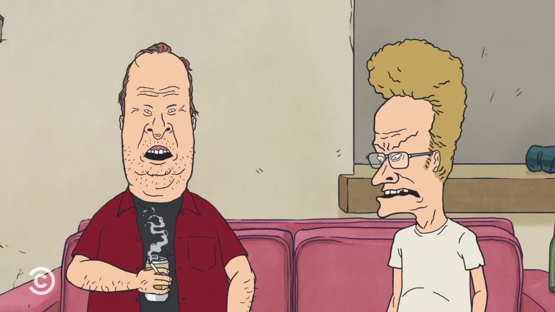 Beavis and Butt-Head S4E3 Old Beavis and Butt-Head in Stewart Moves In
