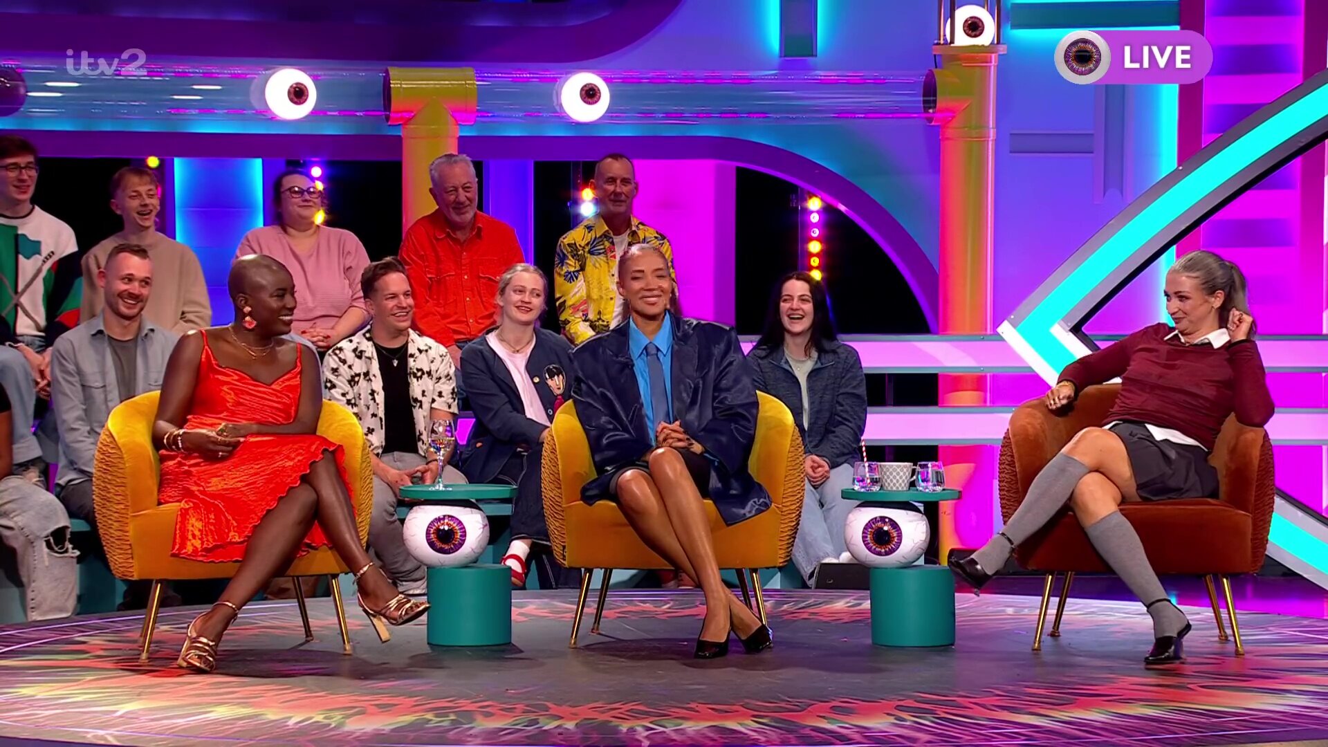 Big Brother: Late & Live S3E25 Feyisola Akintoye, Yasmin Evans & Harriet Rose