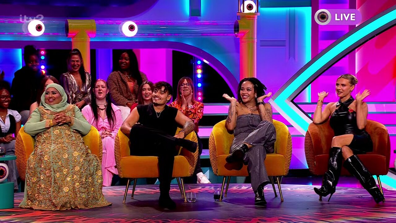Big Brother: Late & Live S3E31 Farida Khalifa, Zelah Glasson, Yinka Bokinni & Chloe Burrows