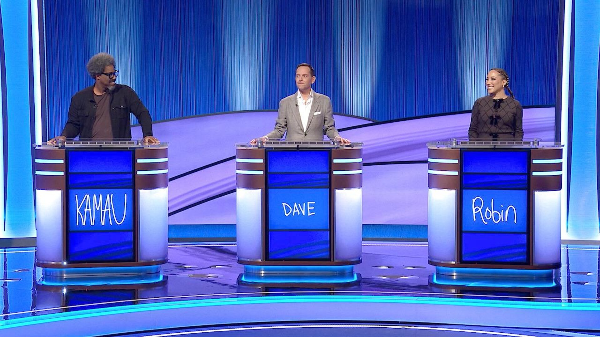 Celebrity Jeopardy! S3E13 Final: W. Kamau Bell, Robin Thede and Dave Friedberg
