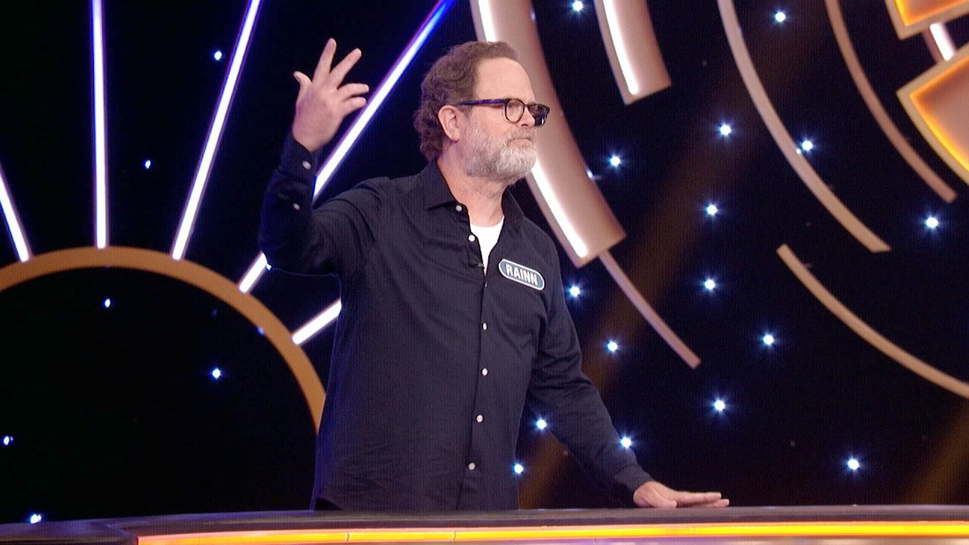 Celebrity Wheel of Fortune S5E3 Rainn Wilson, Ellie Kemper and Oscar Nuñez