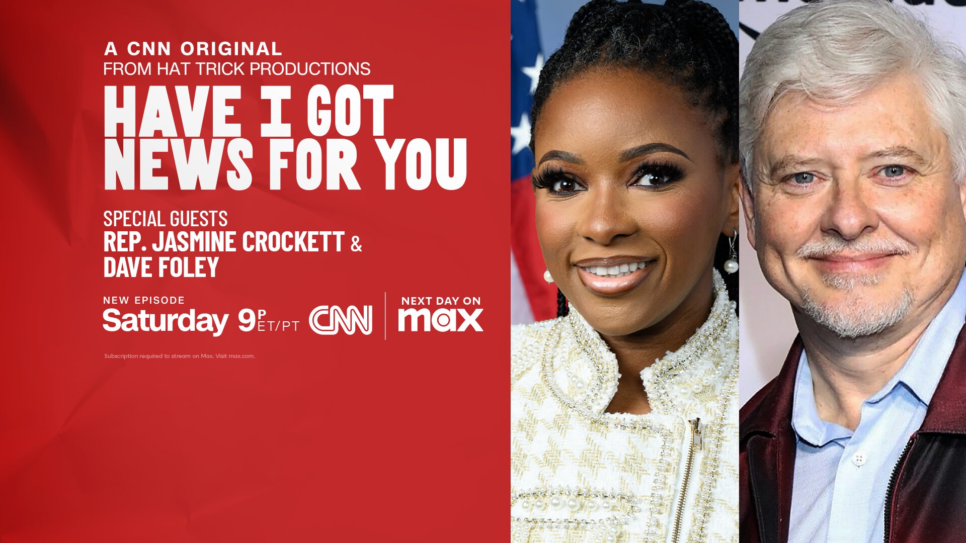 Have I Got News for You S2E3 Rep. Jasmine Crockett, Dave Foley