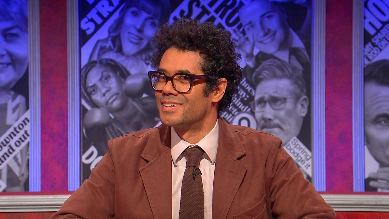 Have I Got News For You S71E5 Richard Ayoade, Stephen Mangan, Ava Santina Evans