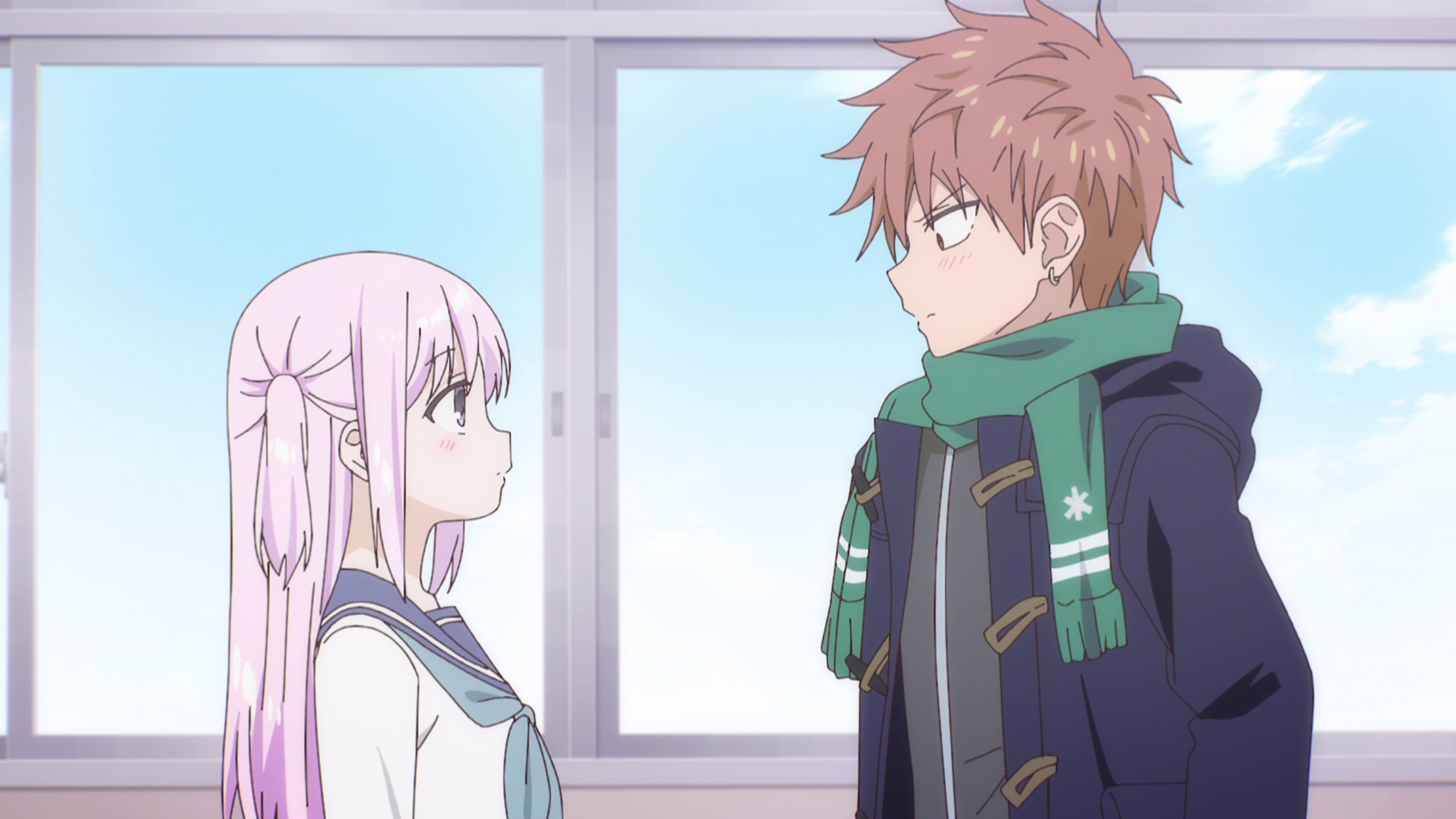 Inexpressive Kashiwada and Expressive Oota S1E7 Kashiwada-san and Oota-kun and Chocolate