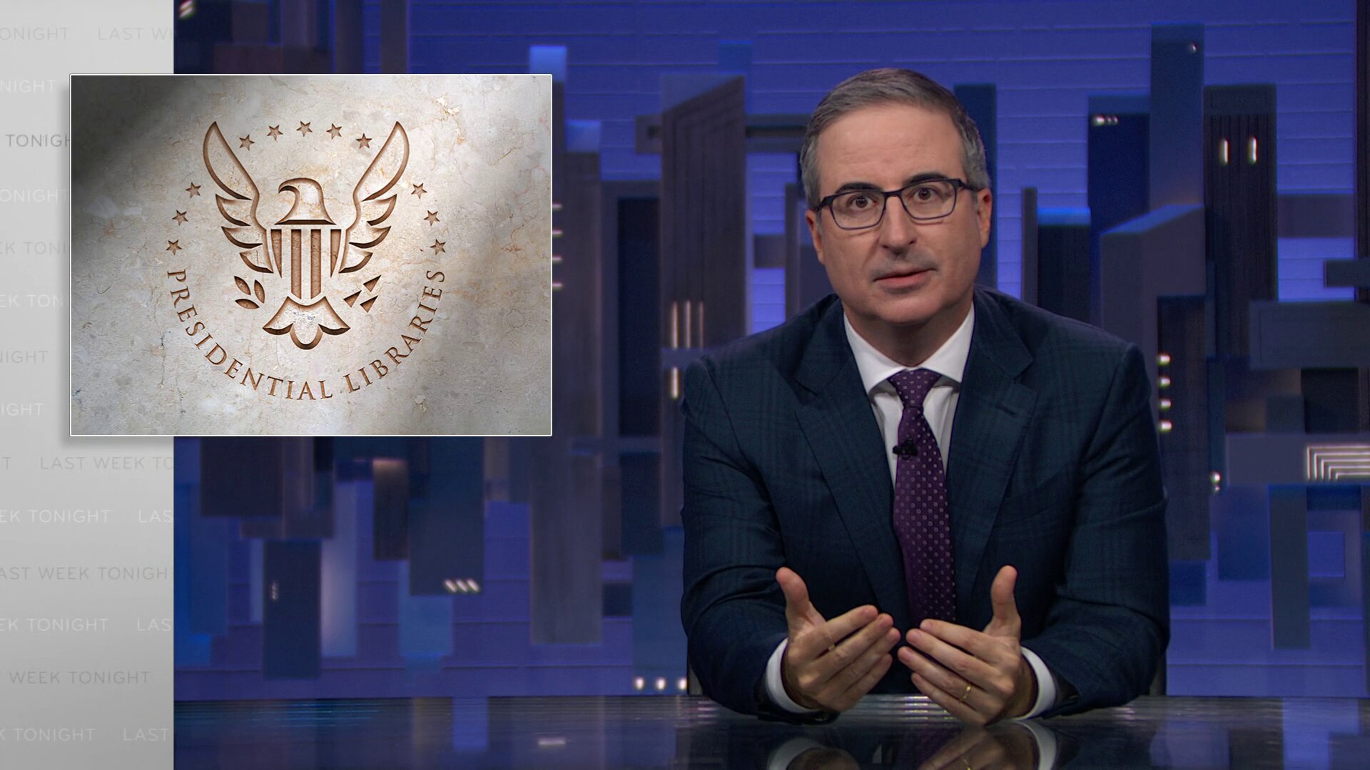 Last Week Tonight with John Oliver S12E25 Presidential Libraries