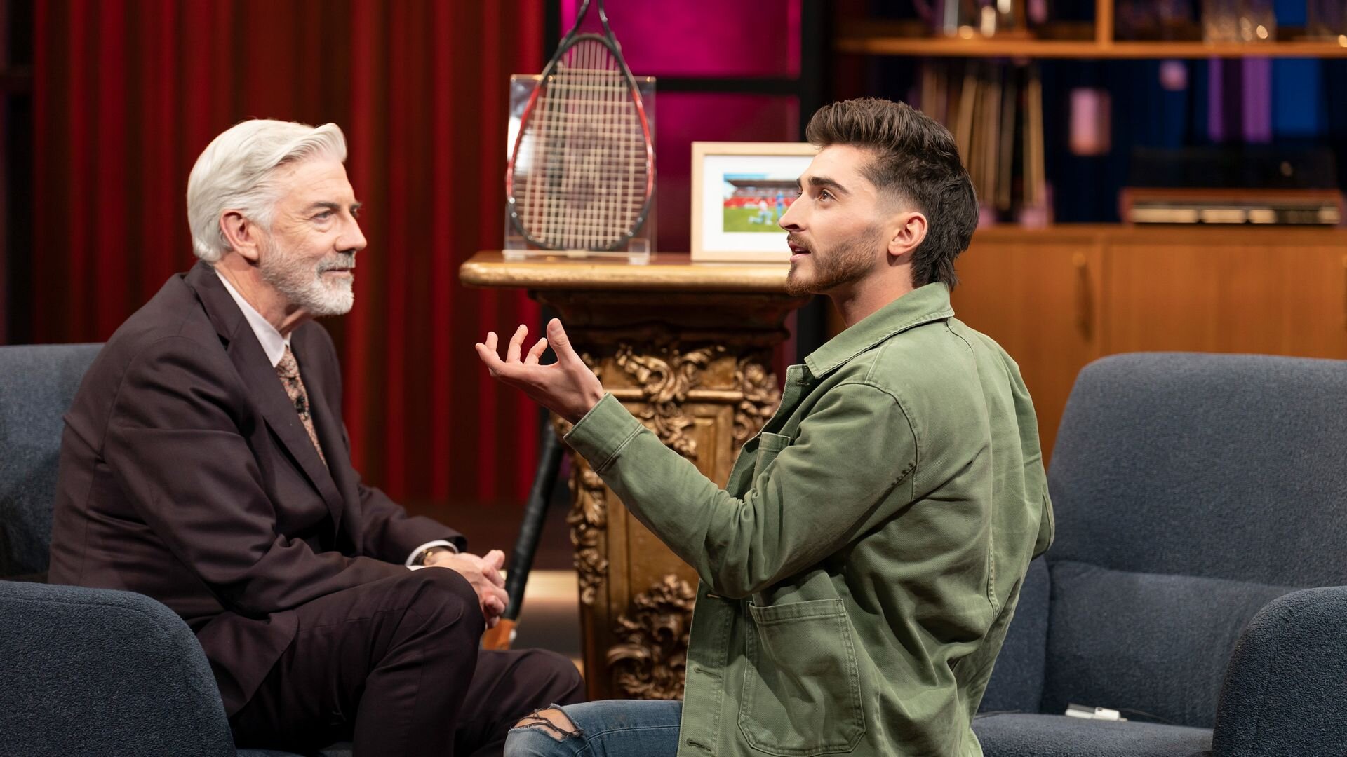 Shaun Micallef's Eve of Destruction S2E2 Lisa McCune and Josh Cavallo