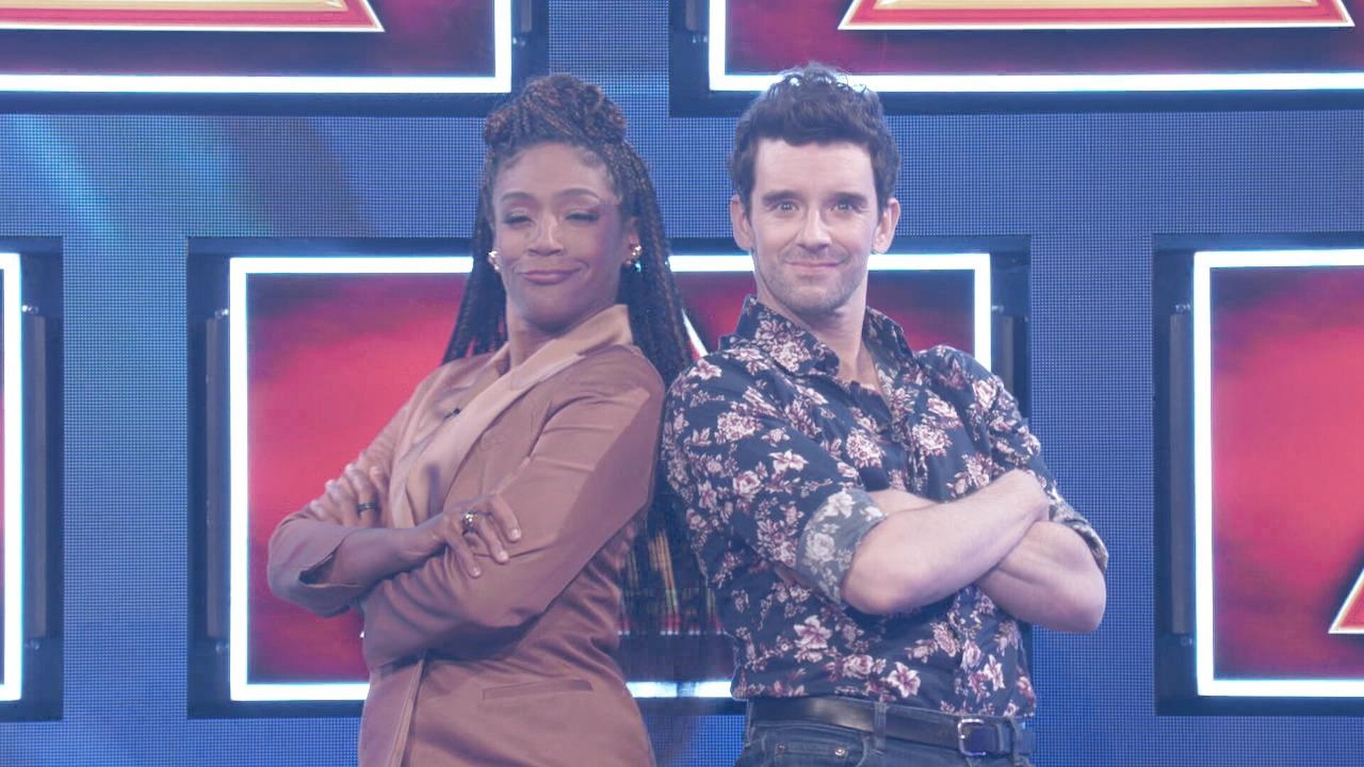 The $100,000 Pyramid S8E2 Tiffany Haddish vs Michael Urie and Chandra Wilson vs Rob Riggle