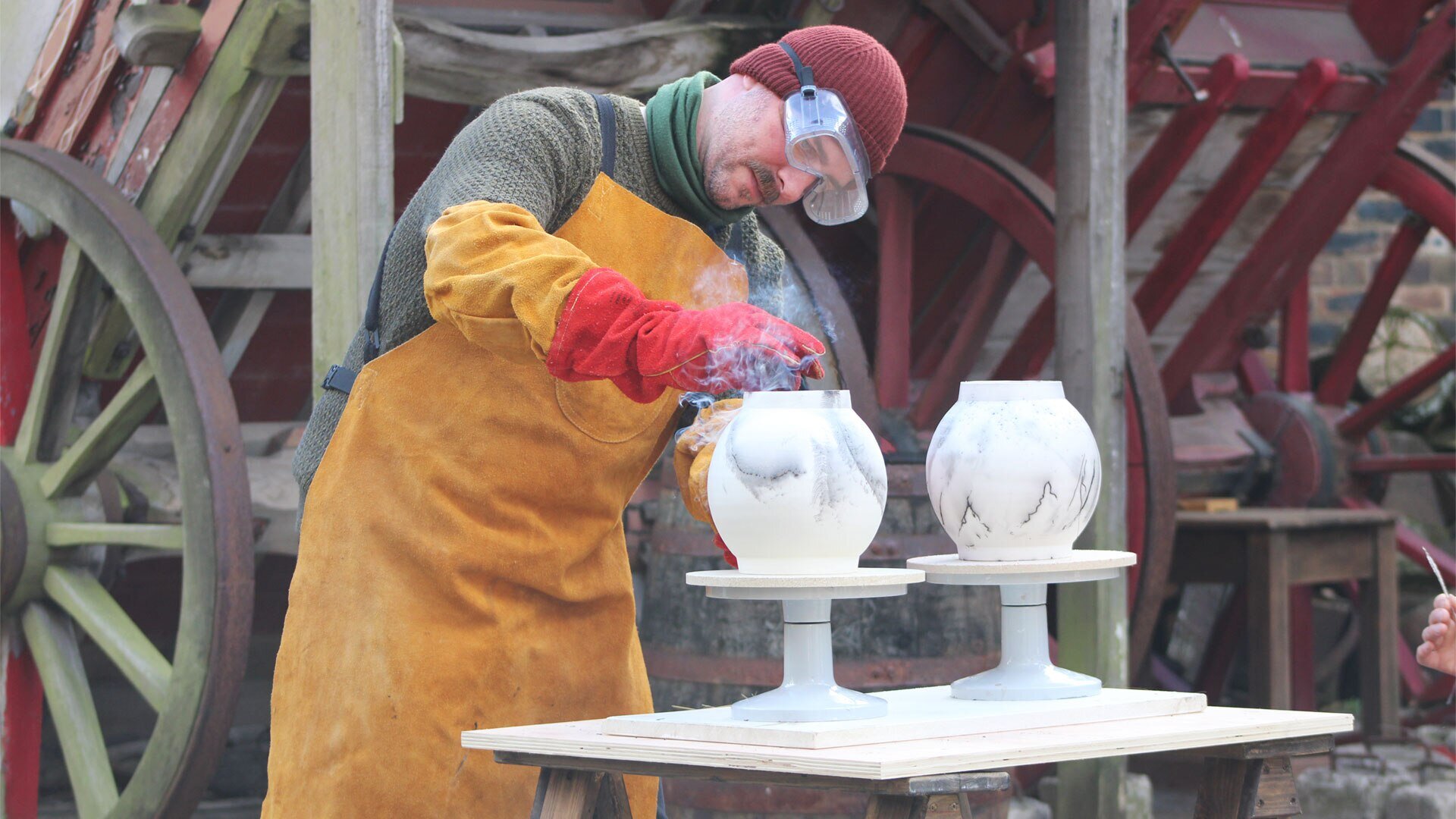 The Great Pottery Throw Down S8E4 Raku Vessels and a Decorative Challenge