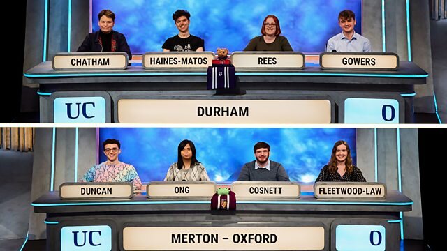 University Challenge S55E11 Durham v Merton College, Oxford